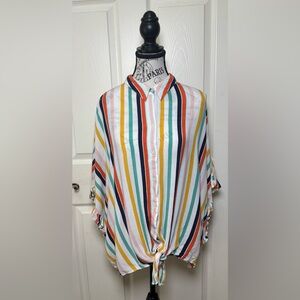 a.n.a Multi Color with Vibrant Stripes